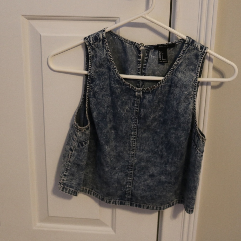 Denim Darkwashed Tank